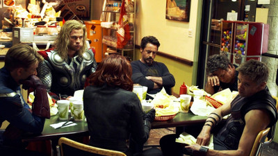 

Aabhaas -bruce-banner-captain-america-chris-evans-chris-hemsworth-clint-barton-jeremy-renner-mark-ruffalo-natasha-romanoff-robert-downey-jr-shawarma-steve-rogers-the-avengers-movie-thor-tony-stark Wall Poster Paper Print(12 inch X 18 inch, Rolled)