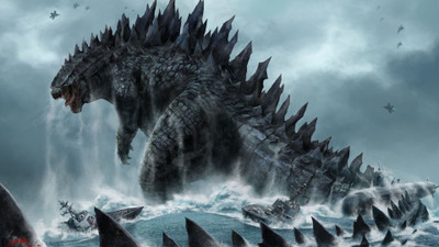 

Aabhaas godzilla--image-pelicula-movie Wall Poster Paper Print(12 inch X 18 inch, Rolled)