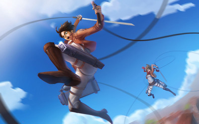 

Akhuratha Anime shingeki-no-kyojin-eren-jeager-mikasa-ackerman Wall Poster Paper Print(12 inch X 18 inch, Rolled)