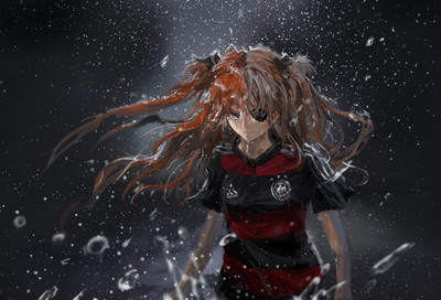 

Akhuratha Anime anime-neon-genesis-evangelion-asuka-langley-soryu-germany-soccer Wall Poster Paper Print(12 inch X 18 inch, Rolled)