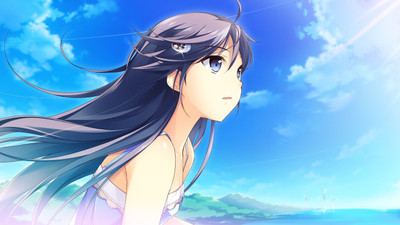 

Akhuratha Anime kono-oozora-ni-mountains-ocean-skyscapes-tsubasa-wo-hirogete-windmills-women Wall Poster Paper Print(12 inch X 18 inch, Rolled)