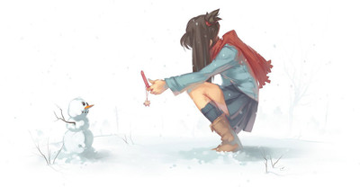 

Akhuratha Anime other-snow-snowman-little-savers-screen-imagess Wall Poster Paper Print(12 inch X 18 inch, Rolled)