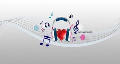 

we-love-music Wall Poster Paper Print(12 inch X 18 inch, Rolled)
