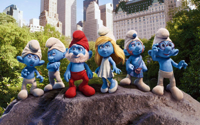 

Aabhaas smurfs-movies-background-paper-images-imagepages-image Wall Poster Paper Print(12 inch X 18 inch, Rolled)