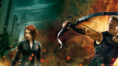 

Akhuratha black-hawkeye-widow--tvshows-movies-avengers Wall Poster Paper Print(12 inch X 18 inch, Rolled)