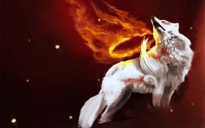 

Akhuratha Anime wolf-white Wall Poster Paper Print(12 inch X 18 inch, Rolled)