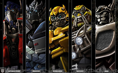 

Aabhaas 3autobots-columns-trailer-free-movie-transformer- Wall Poster Paper Print(12 inch X 18 inch, Rolled)