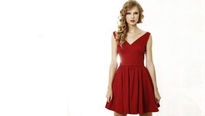 

Akhuratha taylor-swift-blondes-women-music-models-country-celebrity-singers-red-dress-simple-white- Wall Poster Paper Print(12 inch X 18 inch, Rolled)
