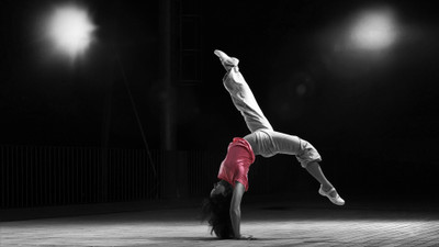 

Akhuratha -handstand-fitness-women-music-dancing Wall Poster Paper Print(12 inch X 18 inch, Rolled)