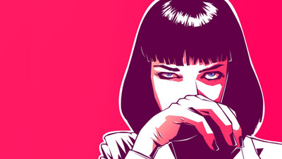 

Aabhaas 0fan-art-mia-wallace-movies-pulp-fiction-quentin-tarantino-uma-thurman Wall Poster Paper Print(12 inch X 18 inch, Rolled)