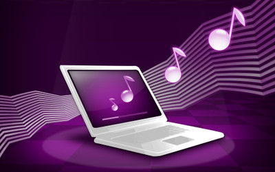 

-technology-laptop-music-guide Wall Poster Paper Print(12 inch X 18 inch, Rolled)