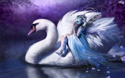 

Akhuratha Anime water-wings-beautiful-fairy-white Wall Poster Paper Print(12 inch X 18 inch, Rolled)