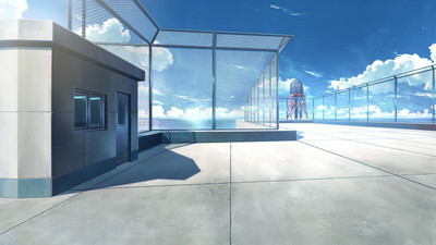 

Akhuratha Anime anime-school-balcony-rooftops Wall Poster Paper Print(12 inch X 18 inch, Rolled)