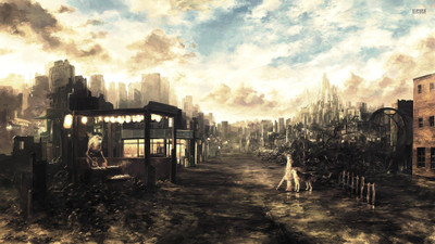 

Akhuratha Anime city-apocalypse Wall Poster Paper Print(12 inch X 18 inch, Rolled)