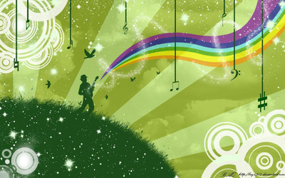 

music-rainbows Wall Poster Paper Print(12 inch X 18 inch, Rolled)