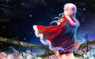 

Akhuratha Anime achristmas-inori-yuzuriha-guilty-crown Wall Poster Paper Print(12 inch X 18 inch, Rolled)