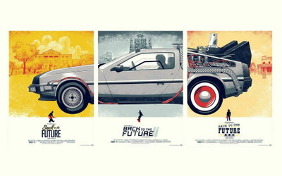 

cars-movies-back-to-the-future-delorean Wall Poster Paper Print(12 inch X 18 inch, Rolled)