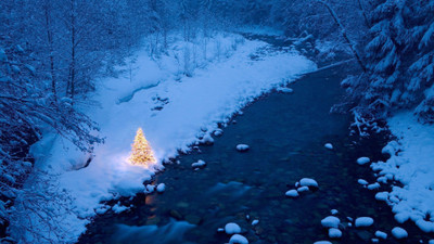 

Akhuratha Anime christmas-images-trees-winter-rivers-season-snow Wall Poster Paper Print(12 inch X 18 inch, Rolled)