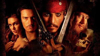 

Aabhaas movies-pirates-of-the-caribbean-the-curse-of-the-black-pearl-keira-knightley-johnny-depp-orlando-bloom Wall Poster Paper Print(12 inch X 18 inch, Rolled)