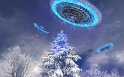 

Akhuratha Anime achristmas-ufo-bigest-images Wall Poster Paper Print(12 inch X 18 inch, Rolled)