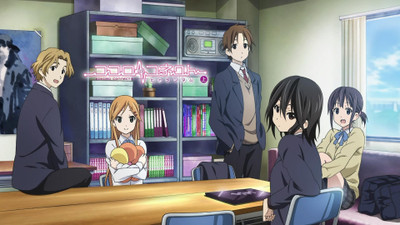 

Akhuratha Anime aoki-yoshifumi-inaba-himeko-kiriyama-yui-kokoro-connect-nagase-iori-school-uniforms-screenshots-yaegashi-taichi Wall Poster Paper Print(12 inch X 18 inch, Rolled)