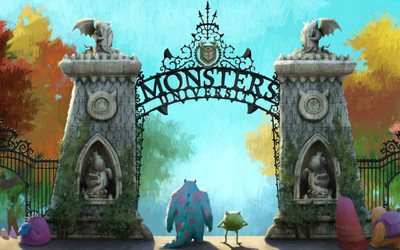 

Aabhaas university-monsters--movie-backgrounds-free Wall Poster Paper Print(12 inch X 18 inch, Rolled)