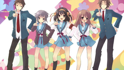

Akhuratha Anime aharuhi-suzumiyas-melancholy-media Wall Poster Paper Print(12 inch X 18 inch, Rolled)