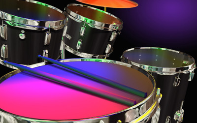 

drums-color-music-productions-club-media Wall Poster Paper Print(12 inch X 18 inch, Rolled)