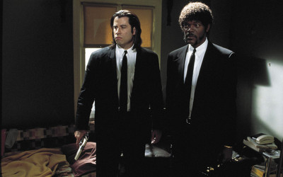 

john-travolta-pulp-fiction-samuel-l.-jackson-movies- Wall Poster Paper Print(12 inch X 18 inch, Rolled)