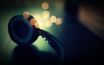 

-bokeh-headphones-music-orbs-sennheiser Wall Poster Paper Print(12 inch X 18 inch, Rolled)