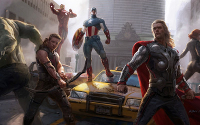

Akhuratha avengers-movie-hot- Wall Poster Paper Print(12 inch X 18 inch, Rolled)