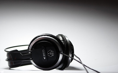 

Akhuratha theme-black-headphone-darks-white Wall Poster Paper Print(12 inch X 18 inch, Rolled)