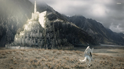 

Akhuratha rings-movie-tirith-galopping-minas-gandalf Wall Poster Paper Print(12 inch X 18 inch, Rolled)