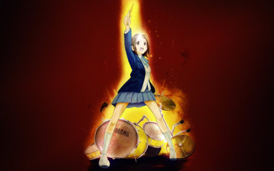 Akhuratha Anime drums-images Wall Poster Paper Print(12 inch X 18 inch, Rolled)