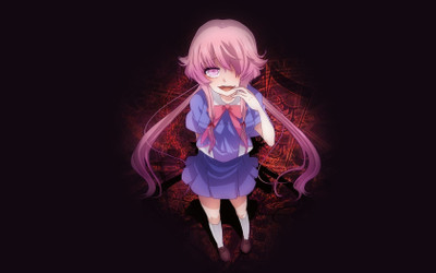 

Akhuratha Anime gasai-yuno-mirai-nikki-pink-hair Wall Poster Paper Print(12 inch X 18 inch, Rolled)