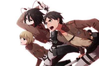 

Akhuratha Anime shingeki-no-kyojin-mikasa-ackerman-armin-arlert Wall Poster Paper Print(12 inch X 18 inch, Rolled)