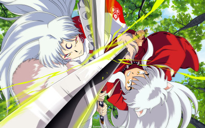 Akhuratha Anime inuyasha-wallpaer-manga Wall Poster Paper Print(12 inch X 18 inch, Rolled)