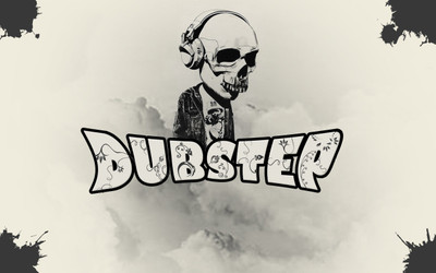 

music-skull-dubstep Wall Poster Paper Print(12 inch X 18 inch, Rolled)