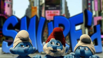 

Aabhaas -smurfs-background- Wall Poster Paper Print(12 inch X 18 inch, Rolled)