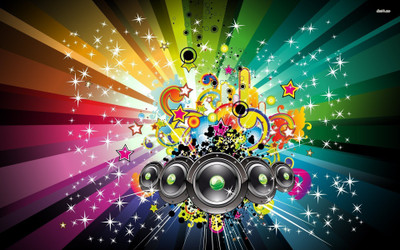

Akhuratha speaker-rainbow-sparkle-star Wall Poster Paper Print(12 inch X 18 inch, Rolled)