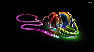 

create-music-headphones-image Wall Poster Paper Print(12 inch X 18 inch, Rolled)