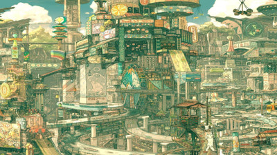 

Akhuratha Anime ajapanese-futuristic-city-screen-double-version-cityscape-complete-bonus-images Wall Poster Paper Print(12 inch X 18 inch, Rolled)