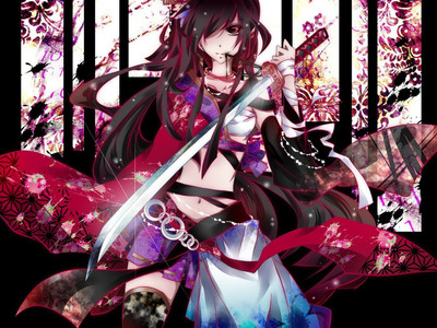 

Akhuratha Anime kimonos-swords-vocaloid-yukata Wall Poster Paper Print(12 inch X 18 inch, Rolled)