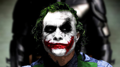 

BATMAN JOKER THE DARK KNIGHT HEATH LEDGER THE JOCKER MOVIES ON HI QUALITY LARGE PRINT 36X24 INCHES Photographic Paper(36 inch X 24 inch, Rolled)