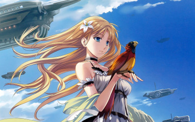 

Akhuratha Anime airship-birds-blue-skies-clouds-soft-shading-vehicles Wall Poster Paper Print(12 inch X 18 inch, Rolled)