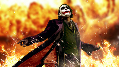 

Aabhaas -batman-heath-ledger-movies-the-dark-knight-the-joker Wall Poster Paper Print(12 inch X 18 inch, Rolled)