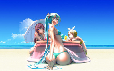 

Akhuratha Anime anime-hatsune-miku-vocaloid-megurine-luka-kagamine-rin-wokada Wall Poster Paper Print(12 inch X 18 inch, Rolled)