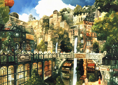 

Akhuratha Anime wanime-city-painting Wall Poster Paper Print(12 inch X 18 inch, Rolled)