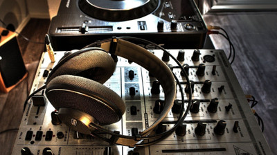 

Akhuratha christmas-headphones--s-music Wall Poster Paper Print(12 inch X 18 inch, Rolled)