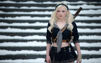 

Wall Poster /-blondes-emily-browning-katana-pigtails-school-uniforms-sucker-punch-women Paper Print(12 inch X 18 inch, Rolled)